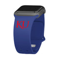 Kansas Jayhawks Apple Watch Band - Arleathercraft KU / 38/40/41mm(42mm Series 10)