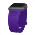 Kansas State Wildcats Engraved Apple Watch Band - Arleathercraft Purple / 38/40/41mm(42mm Series 10)