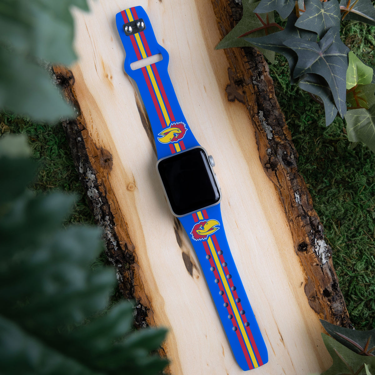 Kansas Jayhawks HD Apple Watch Band