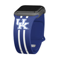 Kentucky Wildcats HD Apple Watch Band - Arleathercraft Stripes / 38/40/41mm(42mm Series 10) / Short