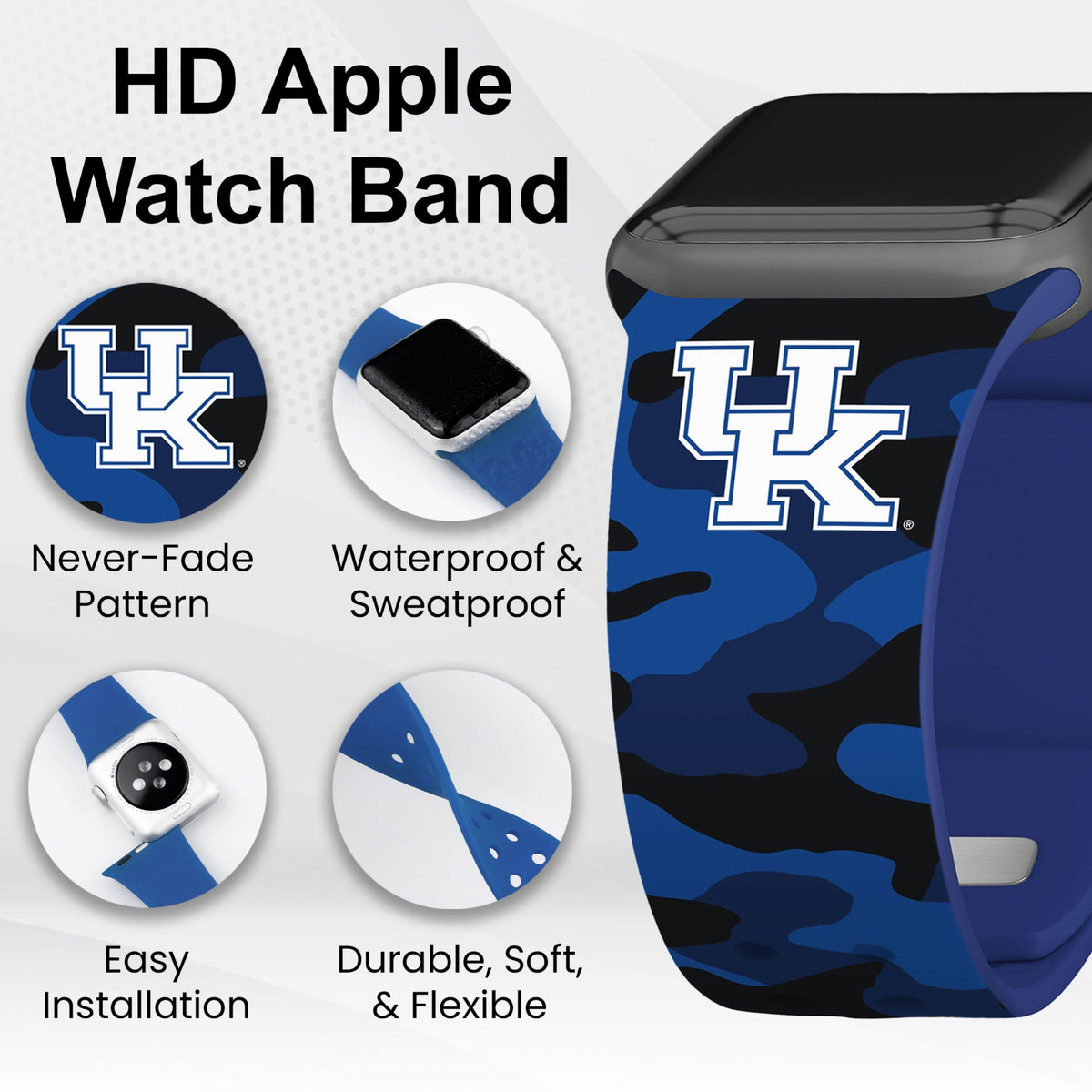 Kentucky Wildcats HD Apple Watch Band