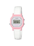 Women's Pink Digital Watch White Strap Water Resistant
