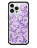 Butterfly | Lavender iPhone Case - Arleathercraft iPhone 14 Pro