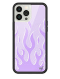 Flames | Lavender iPhone Case - Arleathercraft iPhone 12 Pro Max