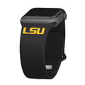 Louisiana State LSU Tigers Apple Watch Band - Arleathercraft Black / 38/40/41mm(42mm Series 10)