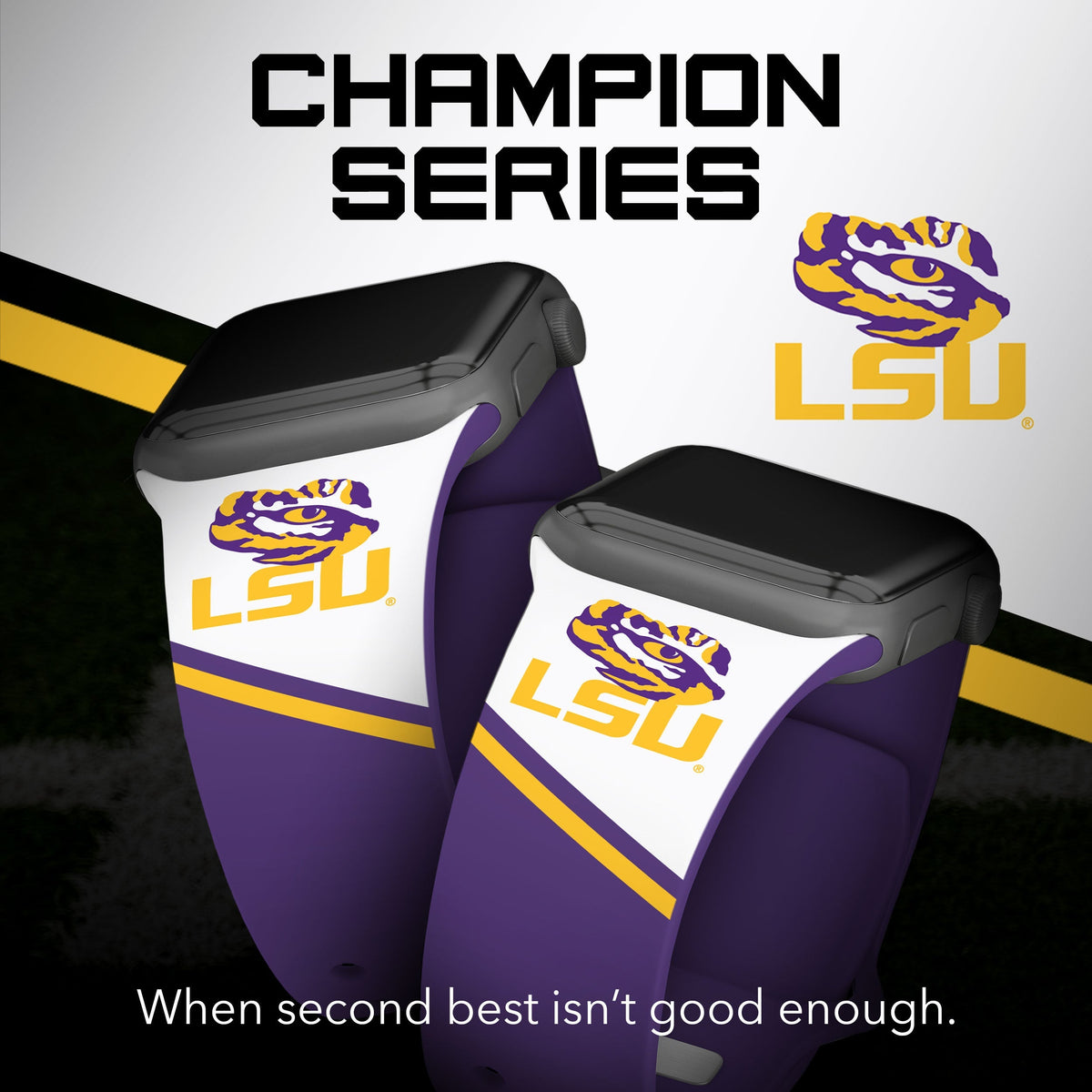 LSU Tigers HD Apple Watch Band