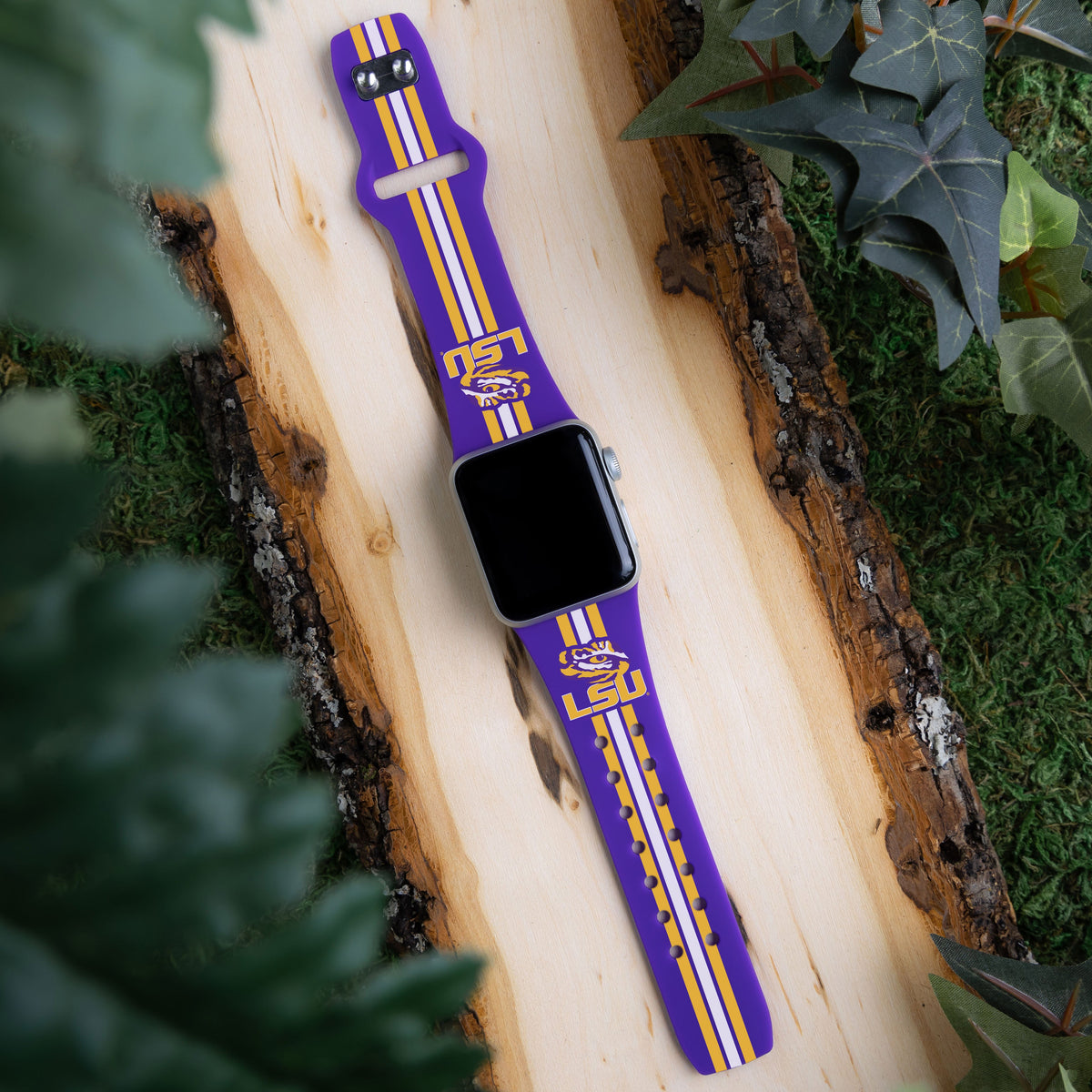 LSU Tigers HD Apple Watch Band
