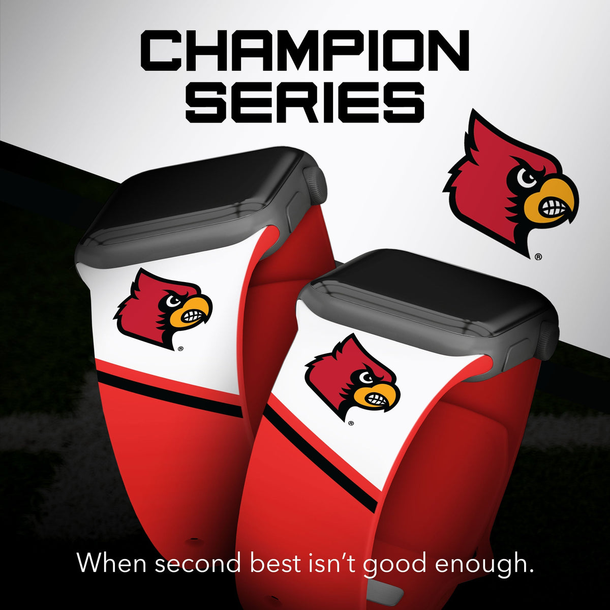Louisville Cardinals HD Apple Watch Band