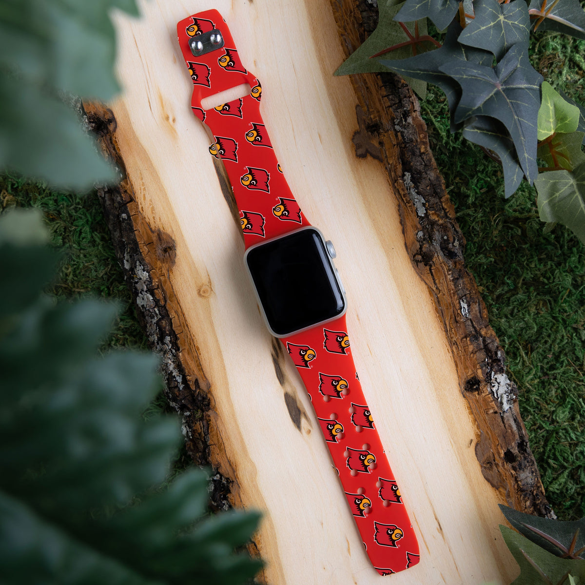 Louisville Cardinals HD Apple Watch Band