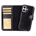 Magic iPhone 16 Plus Detachable Leather Wallet Case