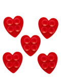 Mini Heart Stickeez - Arleathercraft Red