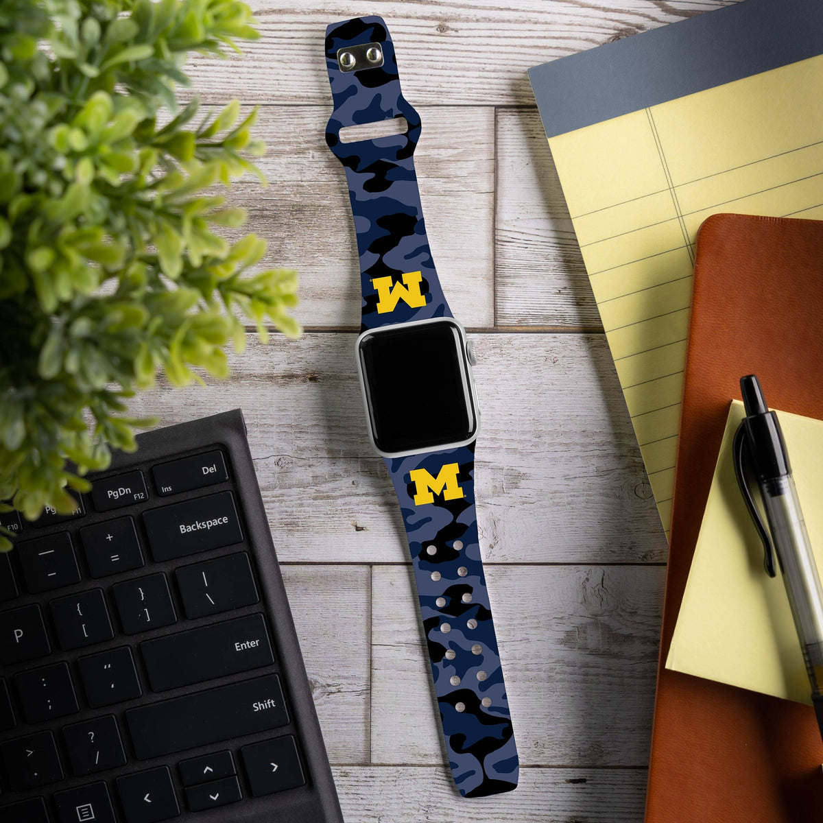 Michigan Wolverines HD Apple Watch Band