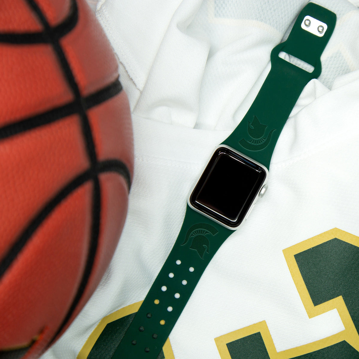 Michigan State Spartans Engraved Apple Watch Band