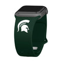 Michigan State Spartans Apple Watch Band - Arleathercraft Green / 38/40/41mm(42mm Series 10)