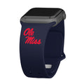 Mississippi Ole Miss Apple Watch Band - Arleathercraft 38/40/41mm(42mm Series 10)