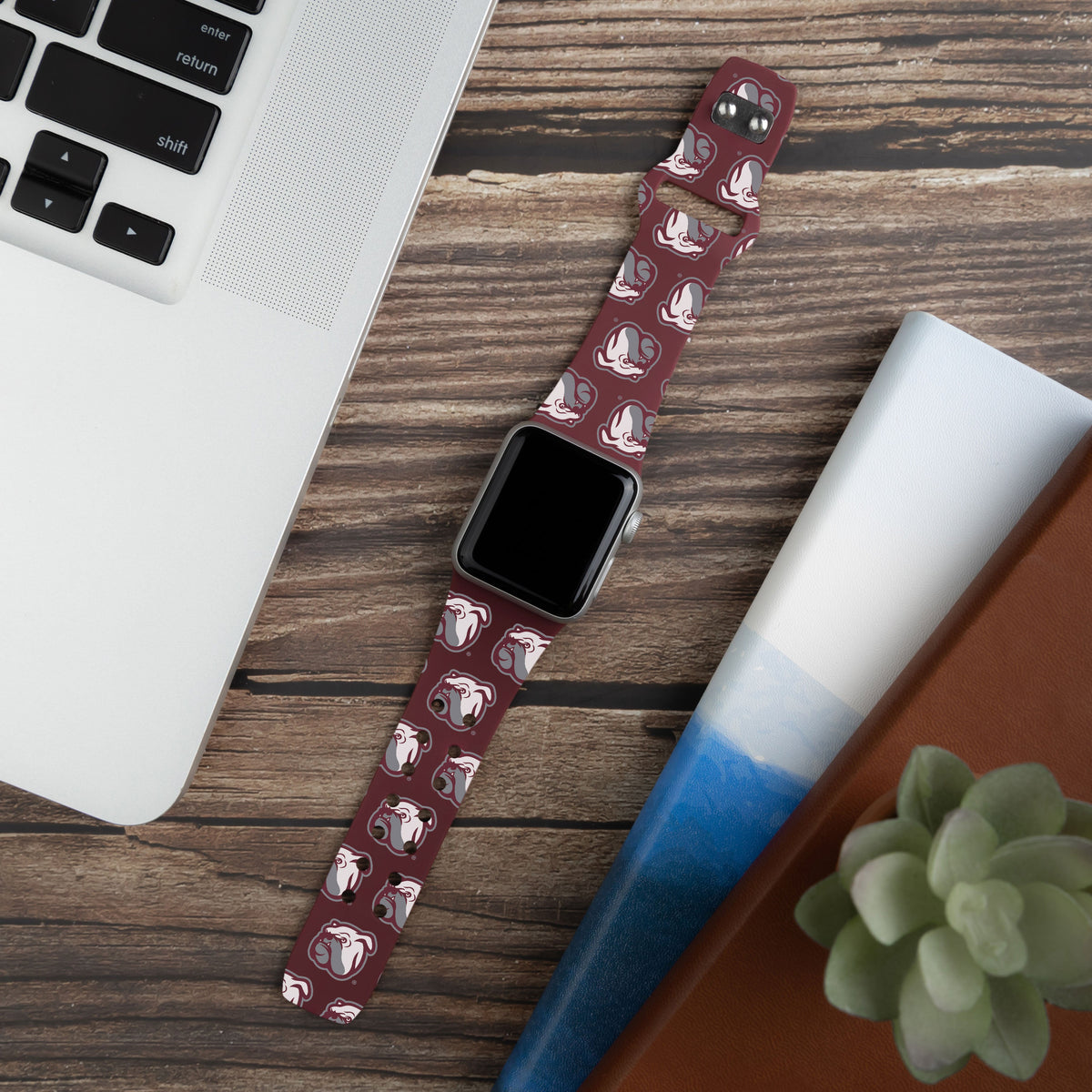 Mississippi State Bulldogs HD Apple Watch Band