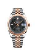 Mod Datejust Wimbledon Two-Tone Rose Gold Gray