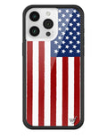 American Flag iPhone Case - Arleathercraft iPhone 15 Pro Max