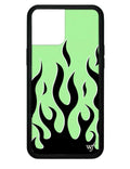 Flames | Neon iPhone Case - Arleathercraft iPhone 12 Pro Max