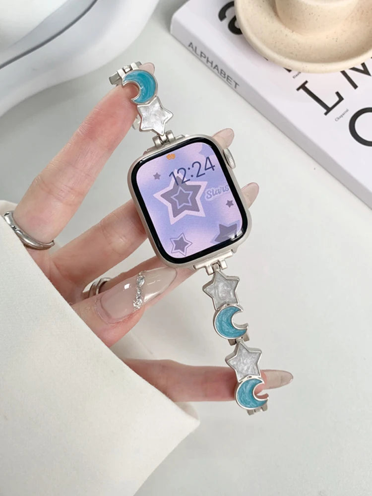 Bracelet Apple Watch Perle Femme