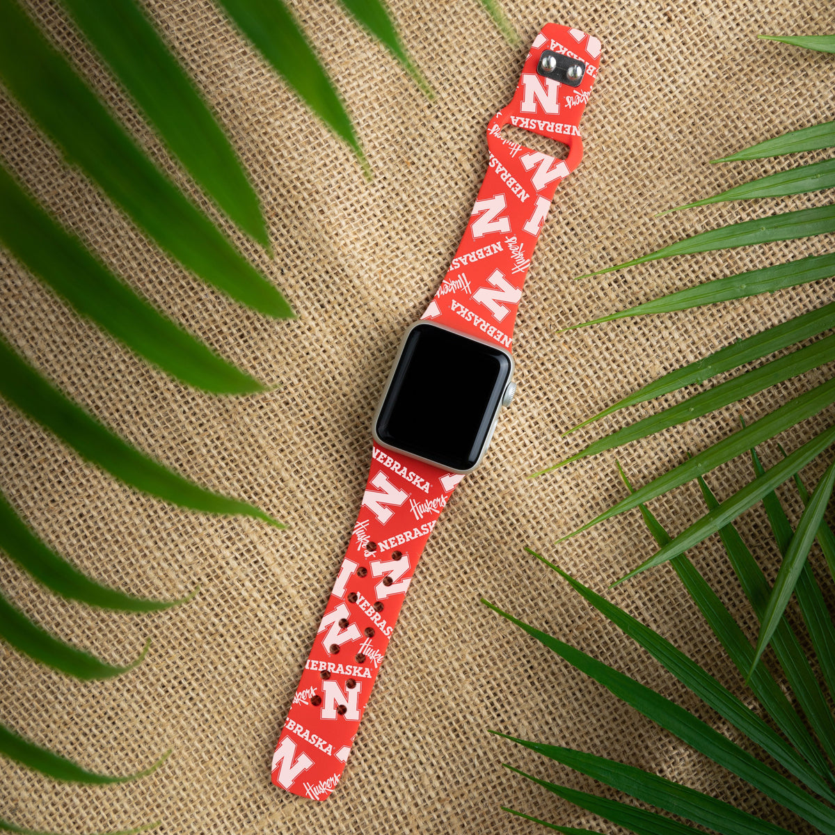 Nebraska Huskers HD Apple Watch Band