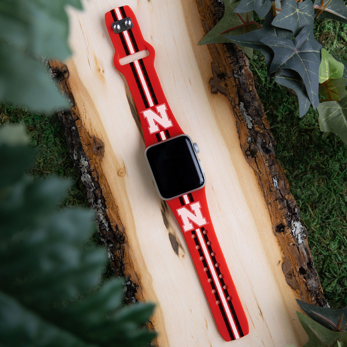 Nebraska Huskers HD Apple Watch Band