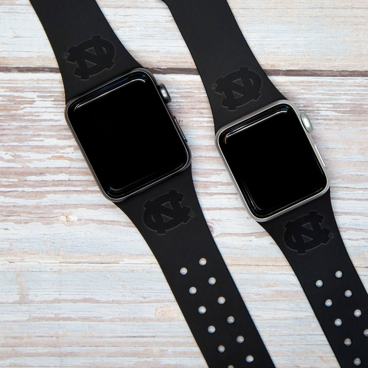 North Carolina Tar Heels Engraved Apple Watch Band