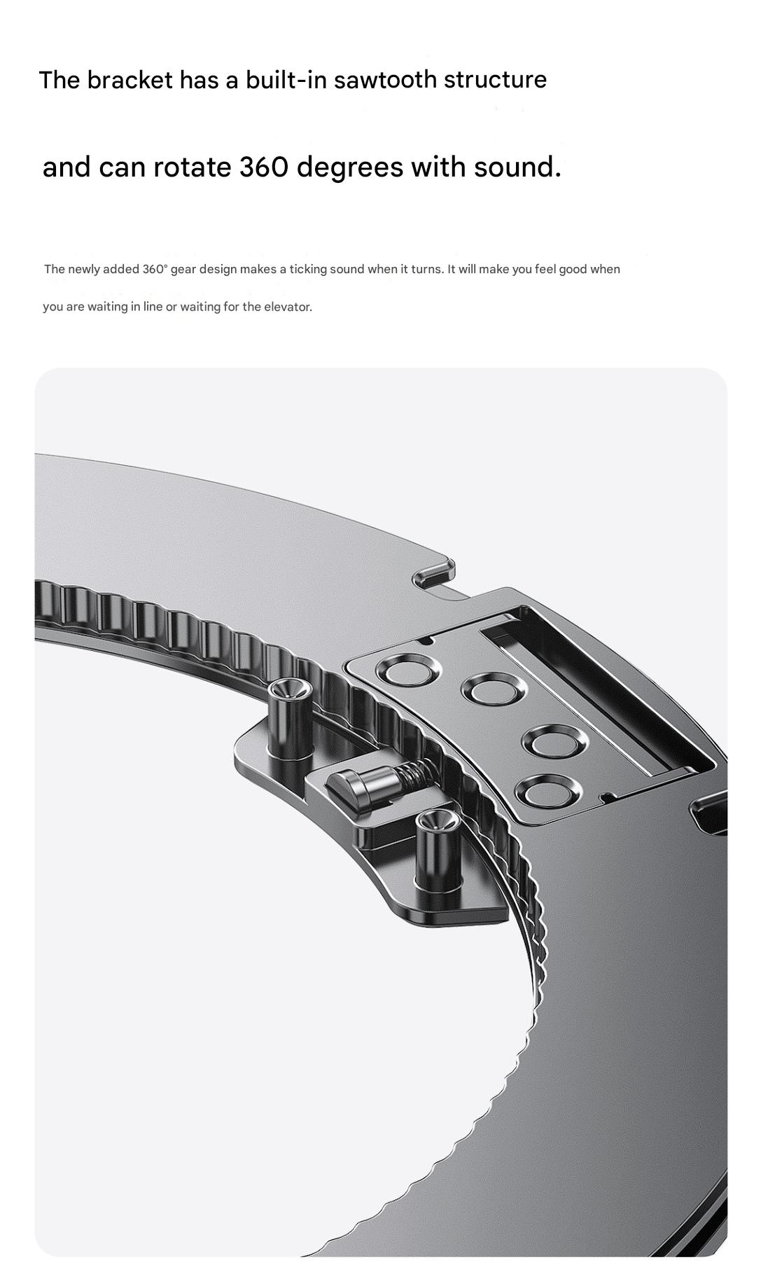 Suitable for Apple 14/15/16/17 Plus/Air/Pro/Max Magnetic Gear Holder Phone Case