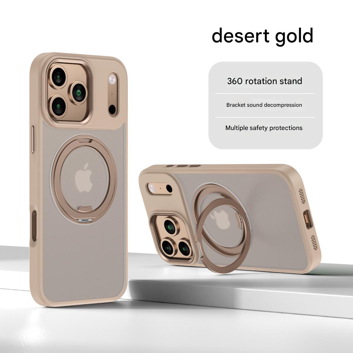 Suitable for Apple 14/15/16/17 Plus/Air/Pro/Max Magnetic Gear Holder Phone Case