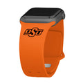 Oklahoma State Cowboys Apple Watch Band - Arleathercraft Orange / 38/40/41mm(42mm Series 10)