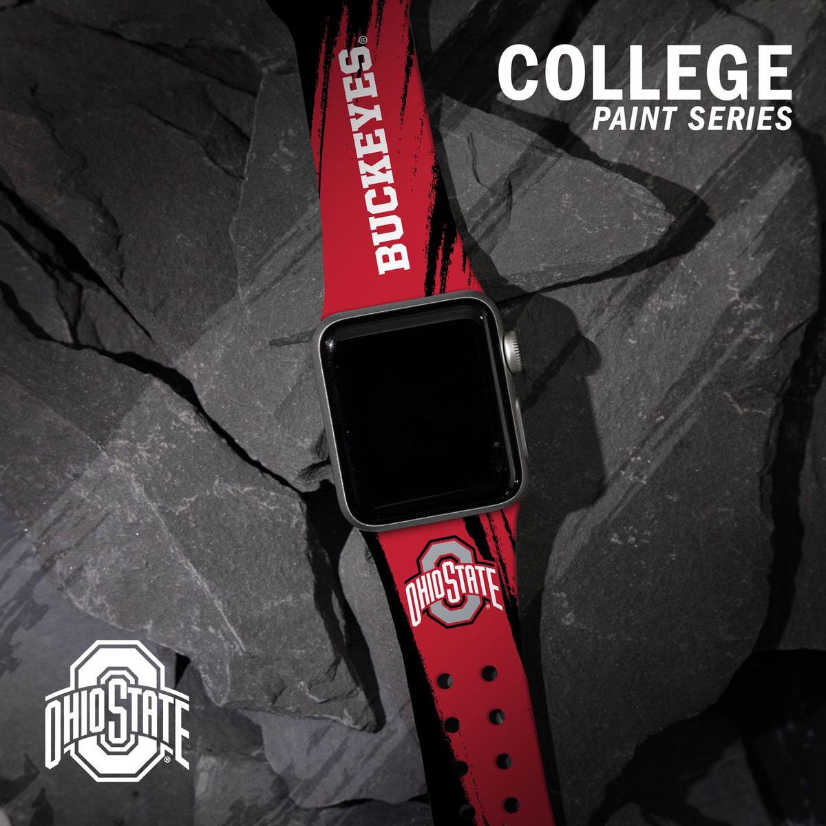 Ohio State Buckeyes HD Apple Watch Band