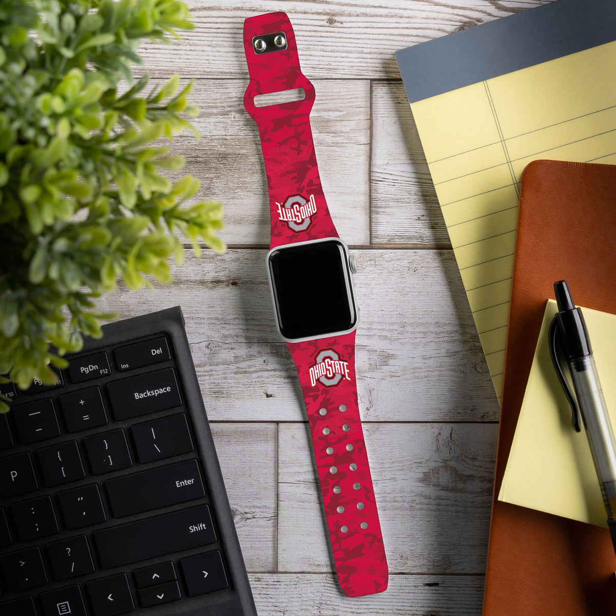 Ohio State Buckeyes HD Apple Watch Band