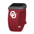 Oklahoma Sooners Apple Watch Band - Arleathercraft Crimson / 38/40/41mm(42mm Series 10)