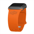 Oklahoma State Cowboys Engraved Apple Watch Band - Arleathercraft Orange / 38/40/41mm(42mm Series 10)