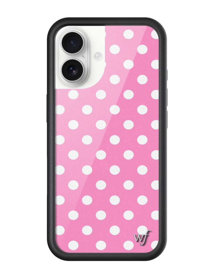 Polka Dot | Pink and White iPhone Case