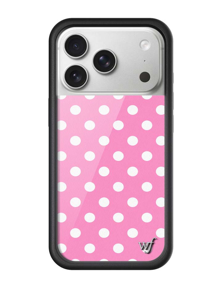 Polka Dot | Pink and White iPhone Case
