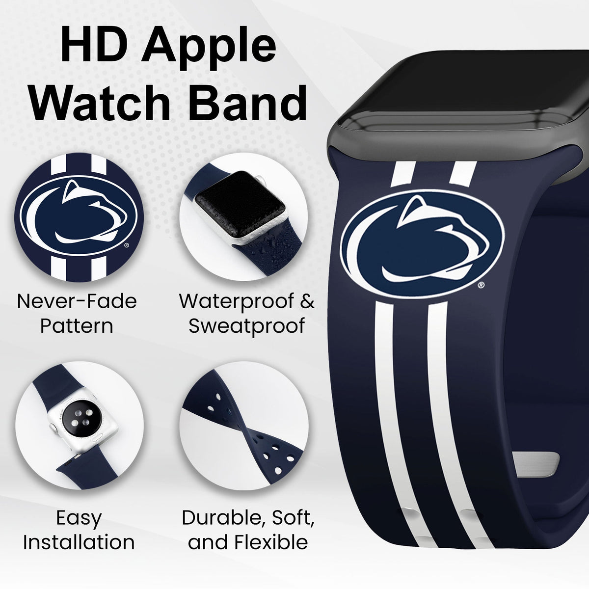 Penn State Nittany Lions HD Apple Watch Band
