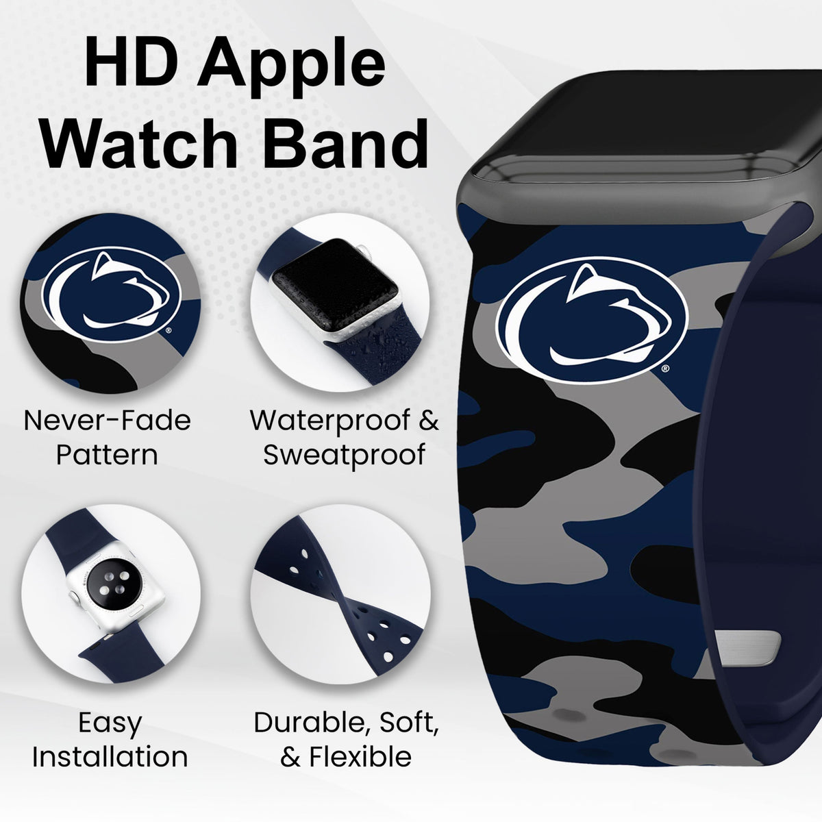 Penn State Nittany Lions HD Apple Watch Band