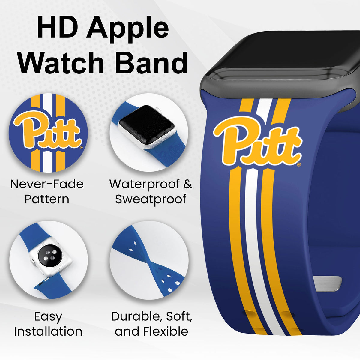 Pittsburgh Panthers HD Apple Watch Band