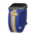 Pittsburgh Panthers HD Apple Watch Band - Arleathercraft Stripes / 38/40/41mm(42mm Series 10) / Short
