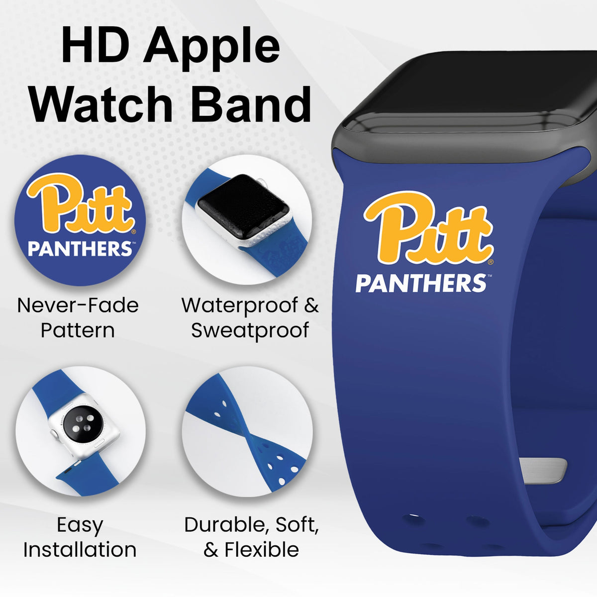 Pittsburgh Panthers HD Apple Watch Band