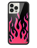 Flames | Red iPhone Case - Arleathercraft iPhone 12 Pro Max