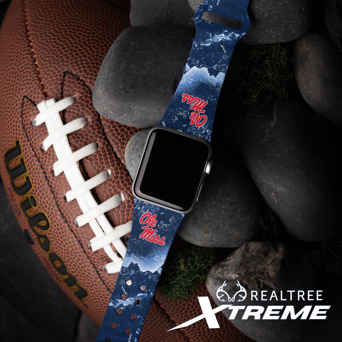 Mississippi Ole Miss Realtree HD Apple Watch Band