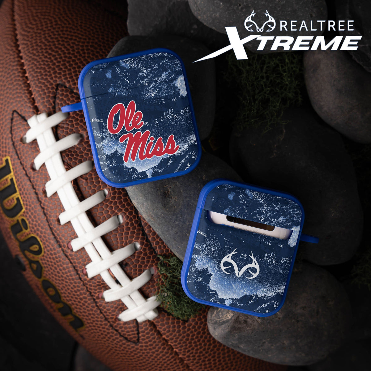 Mississippi Ole Miss Realtree HDX Apple AirPods Gen 1 & 2 Case Cover