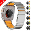 Stainless Steel+Silicone Magnetic Strap for Apple Watch Ultra 3/2 49mm Series 11 10 46mm Band for Iwatch 9 8 7 6 SE 5 45mm 44mm