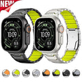Mecha Style Titanium Strap for Apple Watch Ultra 3 2 49mm 46mm 45mm 44mm 42mm Metal Bracelet for Iwatch Series 11 10 9 8 7 6 SE
