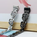 Fitbit Inspire 3 Steel Heart Design Band – Elegant Stainless Steel Strap
