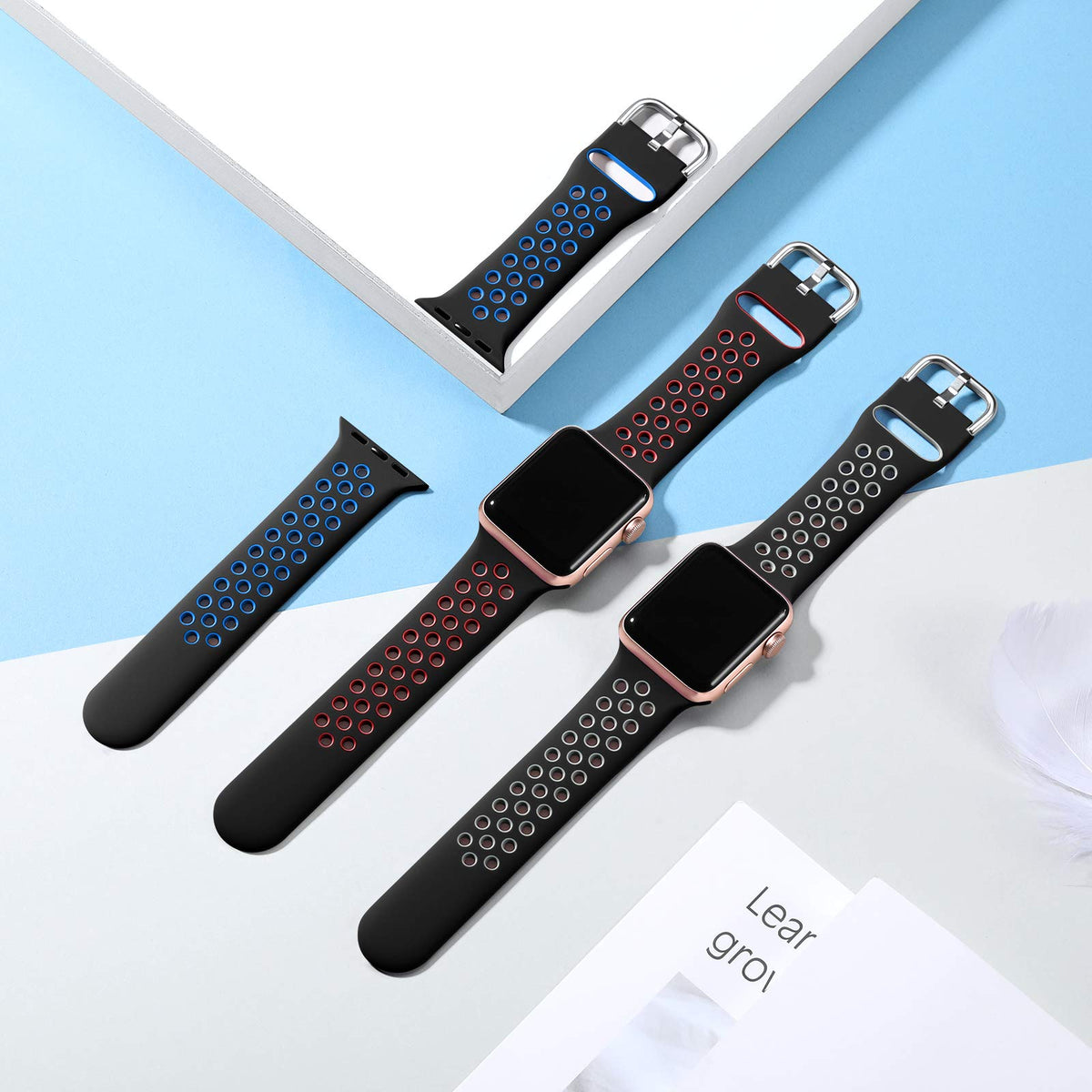 Silicone Strap Breathable Sport Bracelet Apple Watch