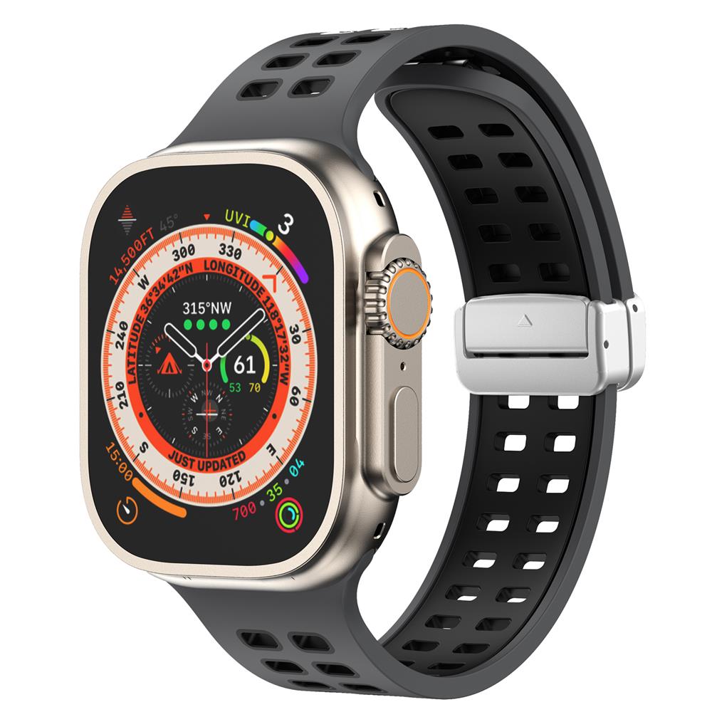 Magnetic Buckle Silicone Strap For Apple Watch band