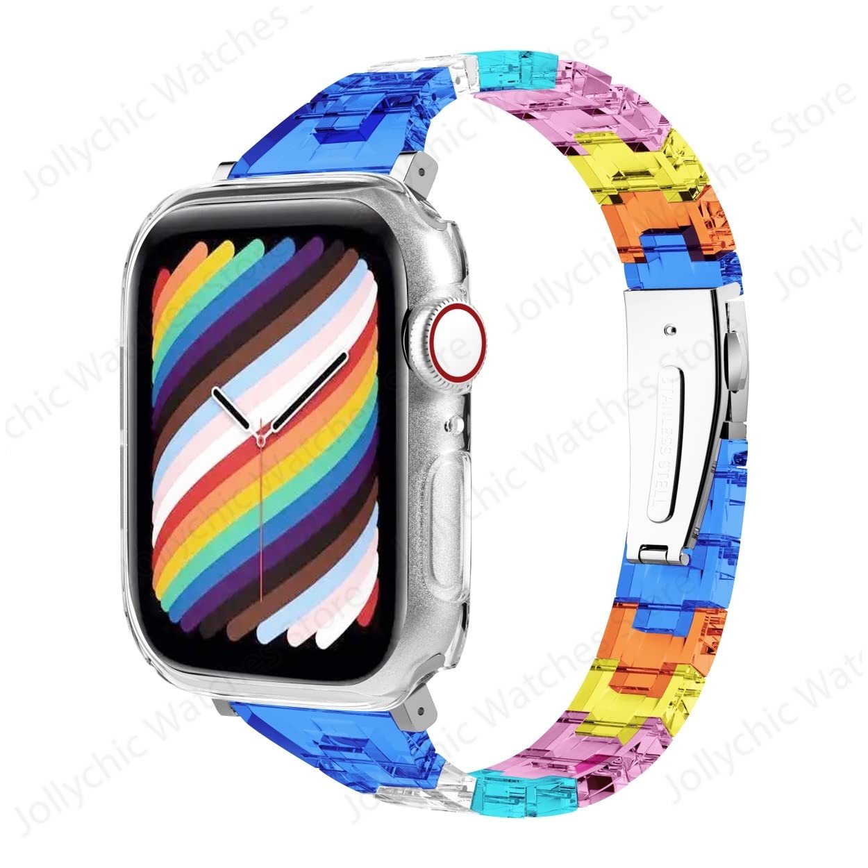 Slim Resin Watch Strap For apple Watch Band